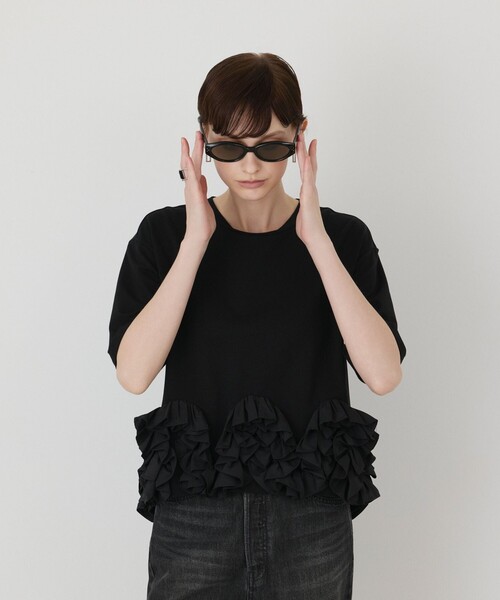 Diagram（ダイアグラム）の「フリルヘムカットトップ（Tシャツ/カットソー・レディース・グレー・36）」の13枚目の写真