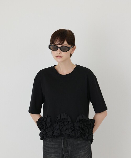 Diagram（ダイアグラム）の「フリルヘムカットトップ（Tシャツ/カットソー・レディース・グレー・36）」の17枚目の写真