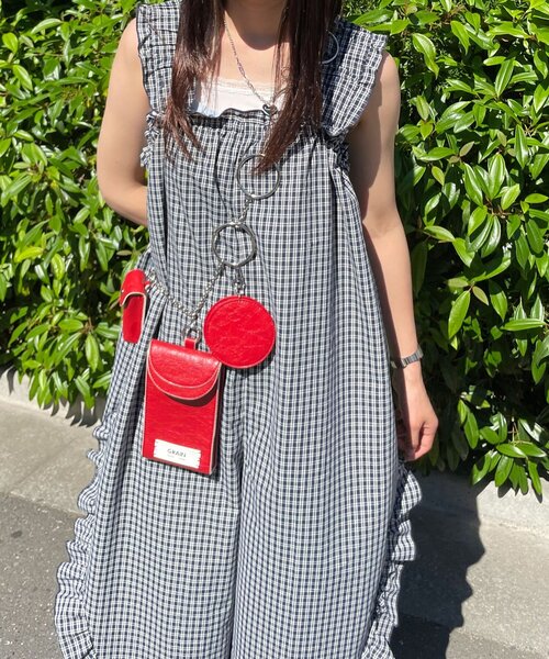 CIAOPANIC(チャオパニック)の「アソート柄ショルダーシャーリングフリルサロペット(サロペット/オーバーオール・レディース・ベージュ/ダークブルー/ネイビー・0/1)」の19枚目の写真