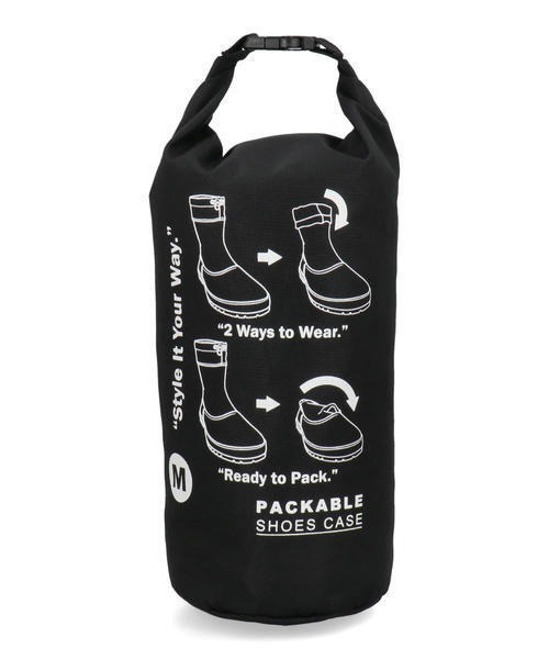 ASBee（アスビー）の「PACKABLE RAIN BOOTS メンズ パッカブルレインブーツ【たたんで持ち運び可能/収納シューズバッグ付き】携帯 長靴 6137（レインシューズ・メンズ・ブラック/カーキ・LL/L/M）」の6枚目の写真