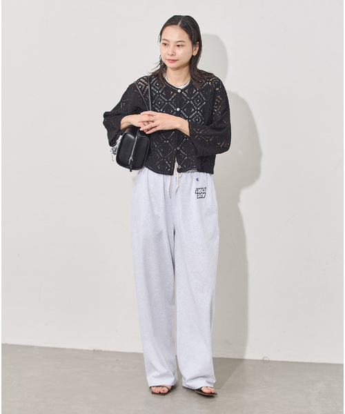 JOURNAL STANDARD(ジャーナルスタンダード)の「CRAFTエンブロイダリーレースカーディガン(カーディガン/ボレロ・レディース・ブラック/ホワイト・FREE)」の3枚目の写真
