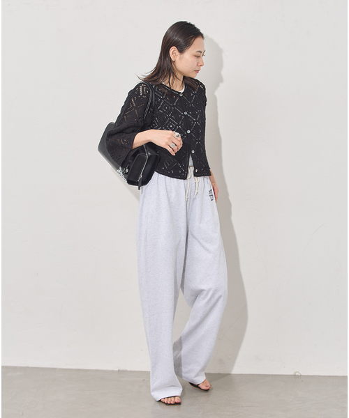 JOURNAL STANDARD(ジャーナルスタンダード)の「CRAFTエンブロイダリーレースカーディガン(カーディガン/ボレロ・レディース・ブラック/ホワイト・FREE)」の5枚目の写真
