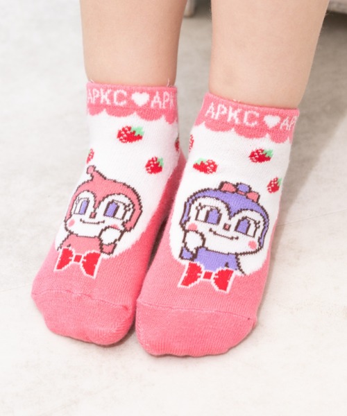 ANPANMAN KIDS COLLECTION(アンパンマンキッズコレクション)の「パンプス風ショートソックス(ソックス/靴下・キッズ・ピンク/イエロー・13-15cm/15-17cm/11-13cm)」の1枚目の写真