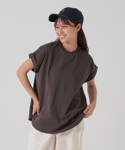 HEART MARKET（ハートマーケット）の「まるっとフレンチチュニック（Tシャツ/カットソー・レディース・ブラック/チャコール/ベージュ系/ホワイト・MEDIUM/LARGE/TALL）」の9枚目の写真