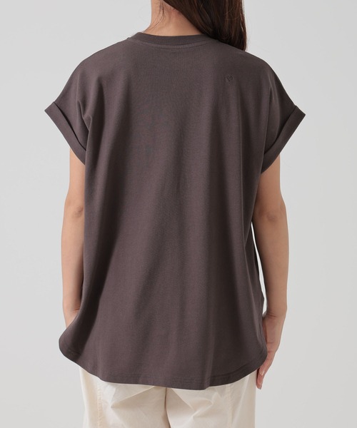 HEART MARKET（ハートマーケット）の「まるっとフレンチチュニック（Tシャツ/カットソー・レディース・ブラック/チャコール/ベージュ系/ホワイト・MEDIUM/LARGE/TALL）」の18枚目の写真