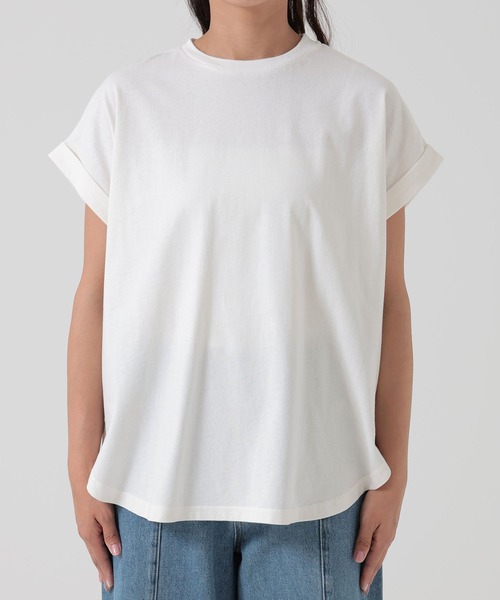 HEART MARKET（ハートマーケット）の「まるっとフレンチチュニック（Tシャツ/カットソー・レディース・ブラック/チャコール/ベージュ系/ホワイト・MEDIUM/LARGE/TALL）」の16枚目の写真