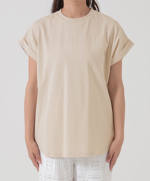HEART MARKET（ハートマーケット）の「まるっとフレンチチュニック（Tシャツ/カットソー・レディース・ブラック/チャコール/ベージュ系/ホワイト・MEDIUM/LARGE/TALL）」の11枚目の写真