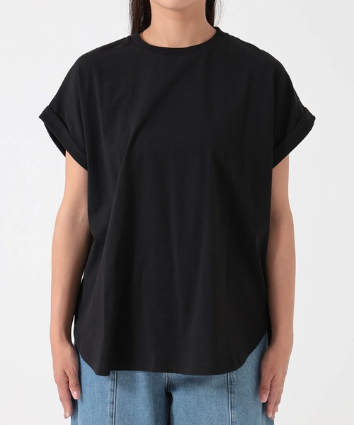 HEART MARKET（ハートマーケット）の「まるっとフレンチチュニック（Tシャツ/カットソー・レディース・ブラック/チャコール/ベージュ系/ホワイト・MEDIUM/LARGE/TALL）」の17枚目の写真