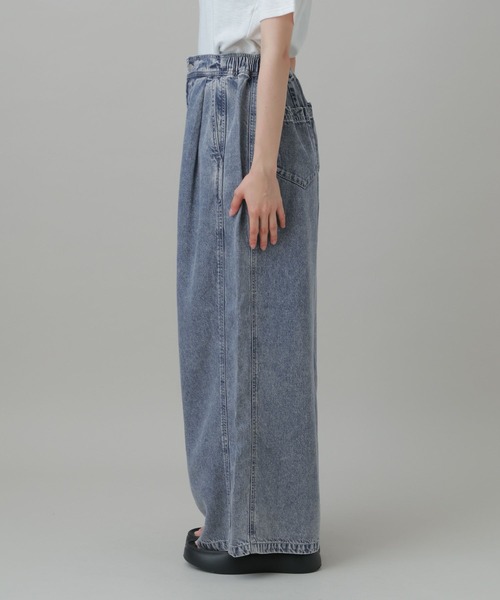 LAKOLE(ラコレ)の「<接触冷感>テンセルデニムワイドパンツ / 747925(デニムパンツ・レディース・ブラック/ブルー・LARGE/MEDIUM)」の16枚目の写真