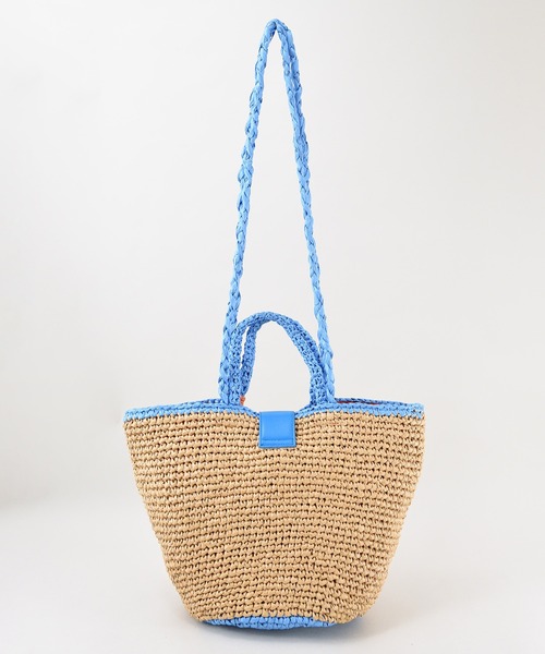 U(ユー)の「Panier Solaire Trapeze 【パニエ ソレール トラペーズ】配色ハンドルカゴバッグ(かごバッグ・レディース・ブラウン系その他/グリーン系その他/ブルー系その他・FREE)」の22枚目の写真