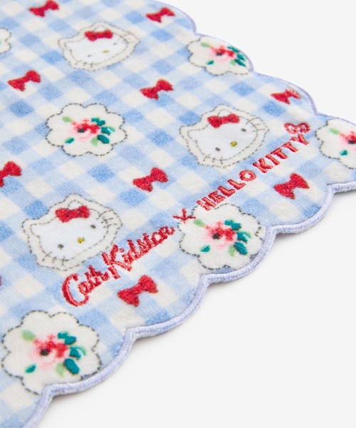 Cath Kidston(キャスキッドソン)の「Cath Kidston × Hello Kitty スカラップタオルハンカチ(ハンカチ/ハンドタオル・レディース・ピンク/サックスブルー・FREE)」の4枚目の写真