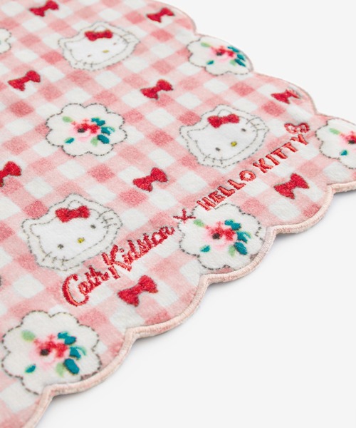 Cath Kidston(キャスキッドソン)の「Cath Kidston × Hello Kitty スカラップタオルハンカチ(ハンカチ/ハンドタオル・レディース・ピンク/サックスブルー・FREE)」の5枚目の写真