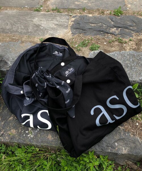 ASON(アズオン)の「EVENING SHOPPER BAG / NAVY(エコバッグ/サブバッグ・レディース・その他・FREE)」の8枚目の写真