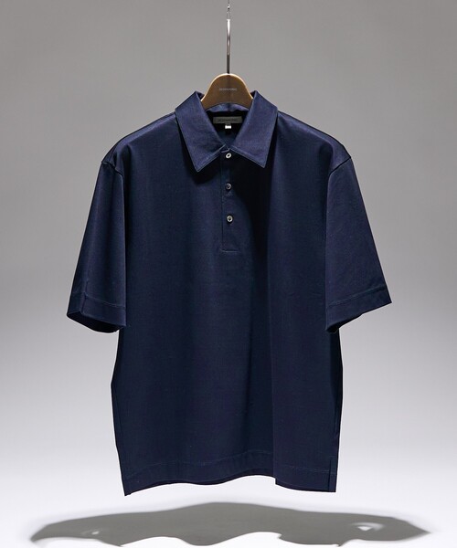 DESIGNWORKS（デザインワークス）の「【接触冷感】クールスムース 半袖ポロシャツ（ポロシャツ・メンズ・サックスブルー/ダークブラウン/ブラック/ネイビー/ホワイト・48/46/50）」の4枚目の写真