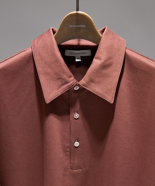DESIGNWORKS（デザインワークス）の「【接触冷感】クールスムース 半袖ポロシャツ（ポロシャツ・メンズ・サックスブルー/ダークブラウン/ブラック/ネイビー/ホワイト・48/46/50）」の9枚目の写真