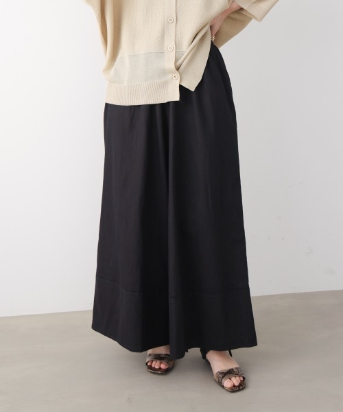 Bou Jeloud(ブージュルード)の「裾切替ワイドパンツ(その他パンツ・レディース・インディゴブルー/ブラック/ホワイト・FREE)」の18枚目の写真