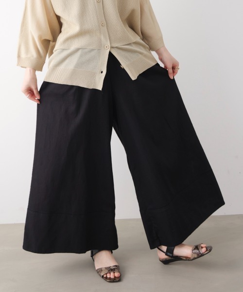 Bou Jeloud(ブージュルード)の「裾切替ワイドパンツ(その他パンツ・レディース・インディゴブルー/ブラック/ホワイト・FREE)」の15枚目の写真