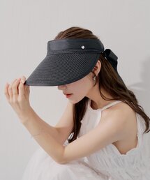 Chico | 【SALON by Chico】バックリボンジュートサンバイザー(キャップ)