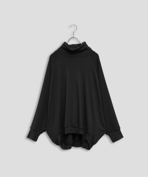 Kelen(ケレン)の「「KELEN / ケレン」ドルマンスリーブハイネックトップス(Tシャツ/カットソー・レディース・カーキ/ブラック/チャコールグレー/ライトベージュ・S/M)」の1枚目の写真
