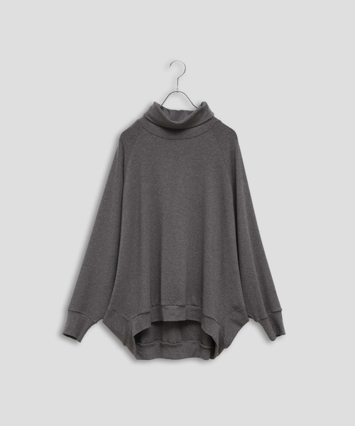 Kelen(ケレン)の「「KELEN / ケレン」ドルマンスリーブハイネックトップス(Tシャツ/カットソー・レディース・カーキ/ブラック/チャコールグレー/ライトベージュ・S/M)」の21枚目の写真