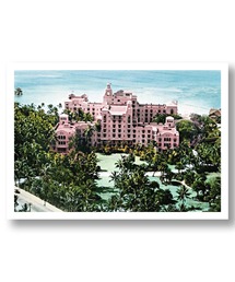 GREENROOM（グリーンルーム）の「【NORTH SHORE PHOTOGRAPHY / ノースショアフォトグラフィー】ROYAL HAWAIIAN HOTEL 1930 WAIKIKI BEACH マットプリント（ポスター/アート）」
