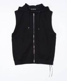 CHAINED SLEEVELESS HOODIE
