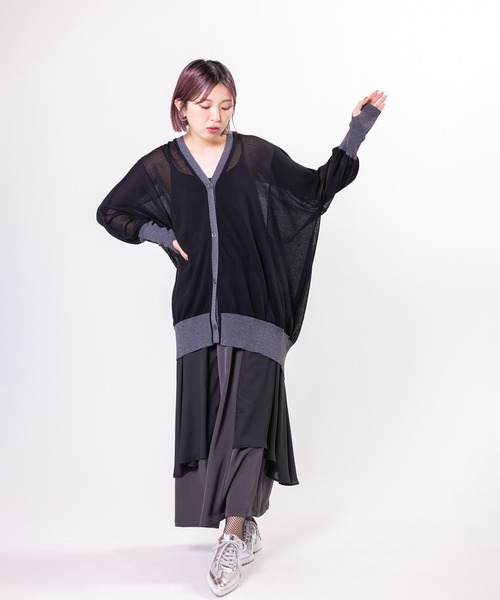 OSMOSIS（オズモーシス）の「シフォンレイヤードスカート（スカート・レディース・ライトベージュ/ダークグレー/ブラック・ONE SIZE）」の18枚目の写真