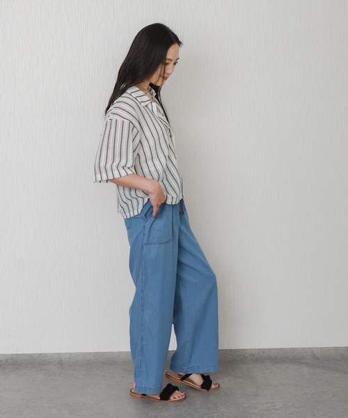 libelle more(リベル モア)の「メッシュニットポロカラーカーディガン(カーディガン/ボレロ・レディース・ホワイト系その他/ブラック/アイボリー・L/M)」の11枚目の写真