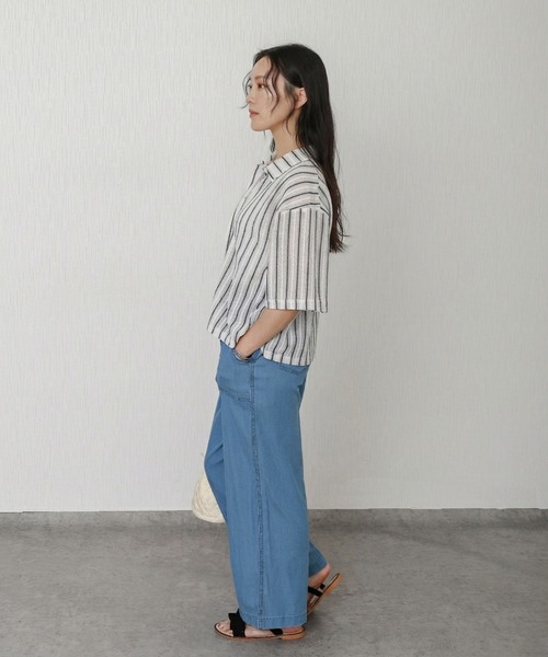 libelle more(リベル モア)の「メッシュニットポロカラーカーディガン(カーディガン/ボレロ・レディース・ホワイト系その他/ブラック/アイボリー・L/M)」の14枚目の写真