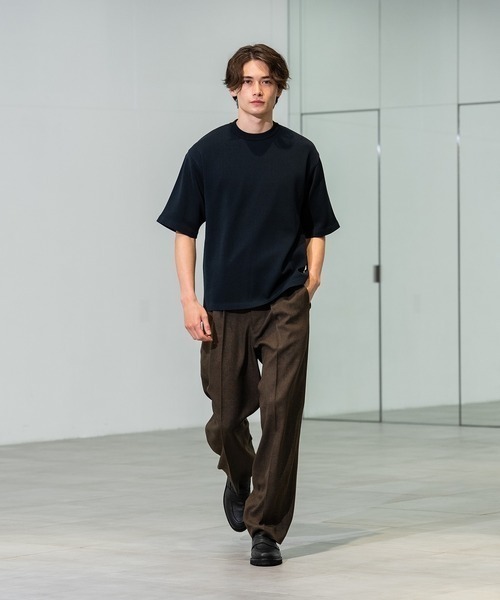 CITY TOKYO（シティトウキョウ）の「【CITY TOKYO/シティートーキョー】Joint knit リラックスTee（Tシャツ/カットソー・メンズ・グレー系その他/ミント/オフホワイト/ネイビー・2/1）」の5枚目の写真