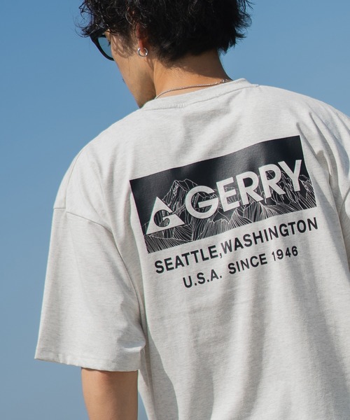 En serio TOKYO（エンソリオトーキョー）の「【GERRY】別注MTボックスロゴ半袖Tシャツ 42-9142G-BJ（Tシャツ/カットソー・メンズ・ダークブルー/ホワイト/オートミール/ブラック/カーキ・MEDIUM/X-LARGE/SMALL/LARGE）」の3枚目の写真