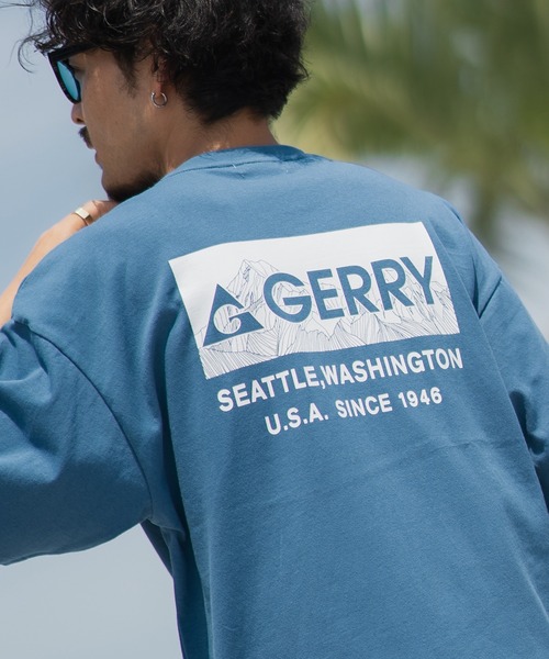 En serio TOKYO（エンソリオトーキョー）の「【GERRY】別注MTボックスロゴ半袖Tシャツ 42-9142G-BJ（Tシャツ/カットソー・メンズ・ダークブルー/ホワイト/オートミール/ブラック/カーキ・MEDIUM/X-LARGE/SMALL/LARGE）」の5枚目の写真