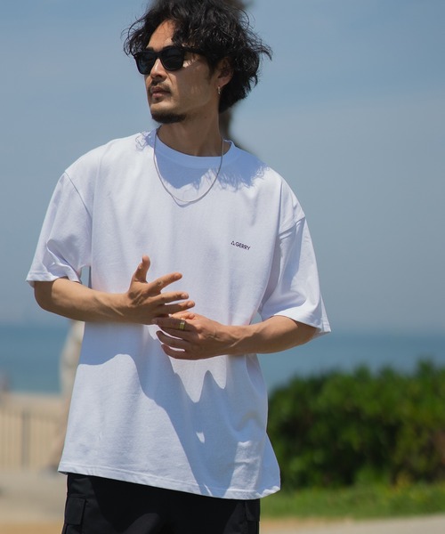En serio TOKYO（エンソリオトーキョー）の「【GERRY】別注MTボックスロゴ半袖Tシャツ 42-9142G-BJ（Tシャツ/カットソー・メンズ・ダークブルー/ホワイト/オートミール/ブラック/カーキ・MEDIUM/X-LARGE/SMALL/LARGE）」の6枚目の写真