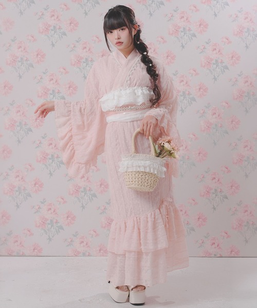 DearMyLoveRose(ディアマイラブローズ)の「プリーツフリルバスケットバッグ(ショルダーバッグ・レディース・オフホワイト・FREE)」の5枚目の写真