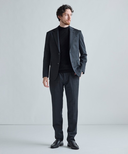 MEN'S BIGI(メンズビギ)の「《別注》COLE HAAN ウールブレンドシャイニーポンチセットアップジャケット(テーラードジャケット・メンズ・ブラウン/ネイビー/チャコールグレー・04/01/03/02)」の8枚目の写真