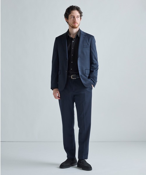MEN'S BIGI(メンズビギ)の「《別注》COLE HAAN ウールブレンドシャイニーポンチセットアップジャケット(テーラードジャケット・メンズ・ブラウン/ネイビー/チャコールグレー・04/01/03/02)」の7枚目の写真