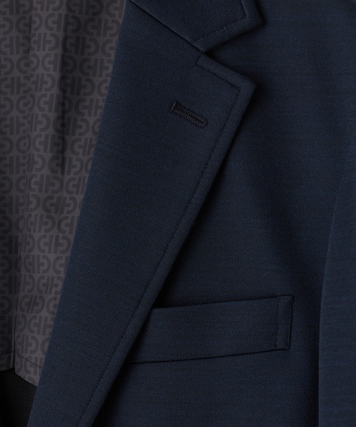 MEN'S BIGI(メンズビギ)の「《別注》COLE HAAN ウールブレンドシャイニーポンチセットアップジャケット(テーラードジャケット・メンズ・ブラウン/ネイビー/チャコールグレー・04/01/03/02)」の13枚目の写真