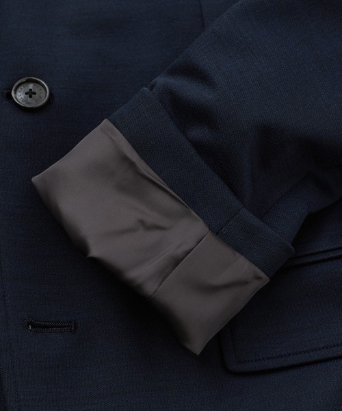 MEN'S BIGI(メンズビギ)の「《別注》COLE HAAN ウールブレンドシャイニーポンチセットアップジャケット(テーラードジャケット・メンズ・ブラウン/ネイビー/チャコールグレー・04/01/03/02)」の17枚目の写真