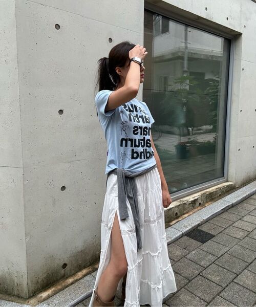 HOODHOOD(フッドフッド)の「プラネットレタリング半袖Tシャツスカイブルー(Tシャツ/カットソー・レディース・その他・0/1/2)」の14枚目の写真