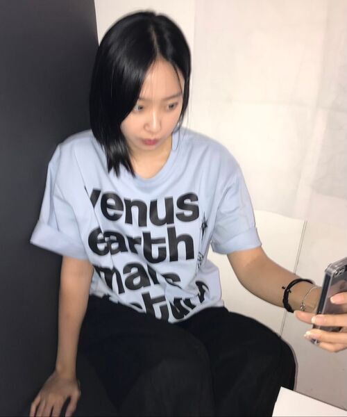 HOODHOOD(フッドフッド)の「プラネットレタリング半袖Tシャツスカイブルー(Tシャツ/カットソー・レディース・その他・0/1/2)」の16枚目の写真