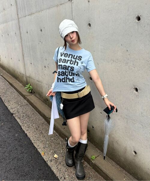 HOODHOOD(フッドフッド)の「プラネットレタリング半袖Tシャツスカイブルー(Tシャツ/カットソー・レディース・その他・0/1/2)」の17枚目の写真