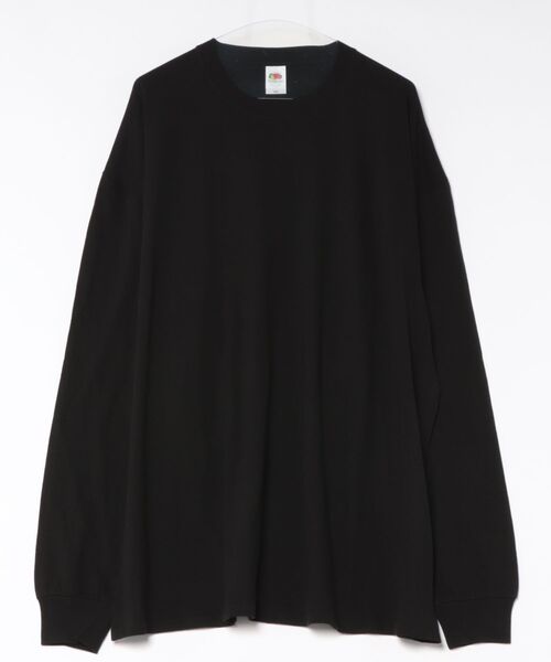 FRUIT OF THE LOOM(フルーツオブザルーム)の「FTL BLANK L/S-SHIRTS(80239500)(Tシャツ/カットソー・メンズ・ホワイト/キナリ/ブラック・M/L/XXX-LARGE/XXL/S/XL)」の3枚目の写真