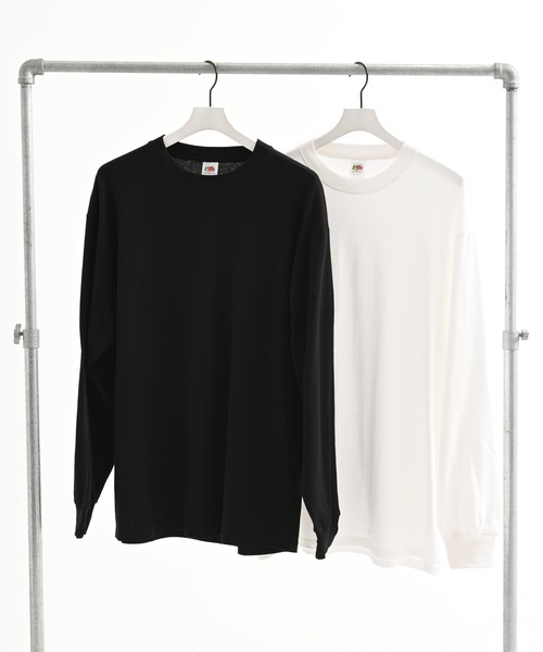 FRUIT OF THE LOOM(フルーツオブザルーム)の「FTL BLANK L/S-SHIRTS(80239500)(Tシャツ/カットソー・メンズ・ホワイト/キナリ/ブラック・M/L/XXX-LARGE/XXL/S/XL)」の14枚目の写真