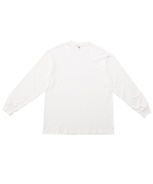 FRUIT OF THE LOOM(フルーツオブザルーム)の「FTL BLANK L/S-SHIRTS(80239500)(Tシャツ/カットソー・メンズ・ホワイト/キナリ/ブラック・M/L/XXX-LARGE/XXL/S/XL)」の5枚目の写真