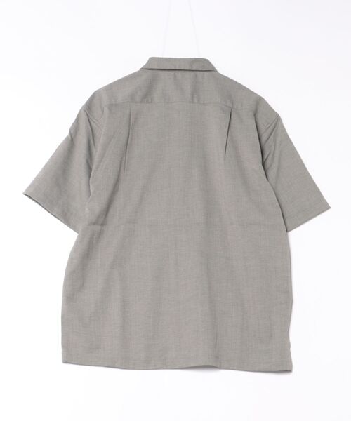 LB/S (エルビーエス)の「【NATURAL STORY/ナチュラルストーリー】【ドライな風合いと速乾性で快適な着心地】リネンタッチ半袖シャツ 快適素材 ドライタッチ 速乾 ナチュラル 柔らかい ユニセックス(シャツ/ブラウス・メンズ・グレー/チャコールグレー・MEDIUM/LARGE/X-LARGE)」の9枚目の写真