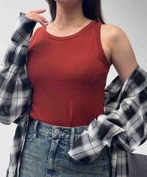 AS KNOW AS plus | 〇【接触冷感・UVカット・速乾・抗菌・UPF50+】カップ付きメリット機能付きタンクトップ(タンクトップ)