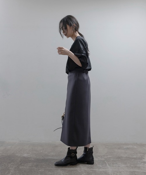Eimee Law(エイミーロウ)の「リバーシブル ボンディングZIPスカート(スカート・レディース・ブルー/ダークブラウン/ブラック・FREE)」の12枚目の写真