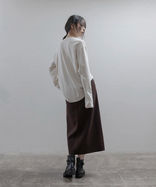 Eimee Law(エイミーロウ)の「リバーシブル ボンディングZIPスカート(スカート・レディース・ブルー/ダークブラウン/ブラック・FREE)」の19枚目の写真