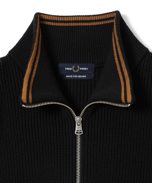 FRED PERRY(フレッドペリー)の「【別注】FRED PERRY / Drivers Knit 26FW(ニット/セーター・メンズ・ブラック/ブラウン・SMALL/MEDIUM/LARGE/X-LARGE)」の4枚目の写真