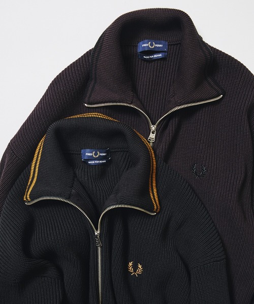 FRED PERRY(フレッドペリー)の「【別注】FRED PERRY / Drivers Knit 26FW(ニット/セーター・メンズ・ブラック/ブラウン・SMALL/MEDIUM/LARGE/X-LARGE)」の11枚目の写真
